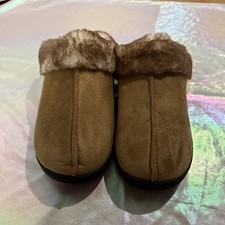 NWT Hometop Women s Brown Faux Fur Clog Slippers Size40-41