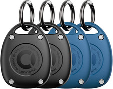  4 Pack for Airtag Keychain Holder Case 1St  2Nd Generation  IPX8 Waterproof