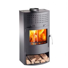 Kaminofen Thermia Borneo economic Werkstattofen Laube für kleine Räume 6kw grau