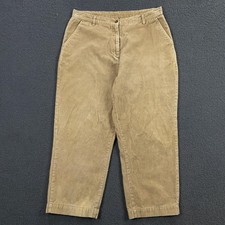 Woolrich Pants Womens 34x25 Corduroy Chino Trouer Bare Back High Rise Cropped