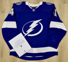 Pierre-Edouard Bellemare 2022-23 Tampa Bay Lightning Game-Worn Jersey - Matched!