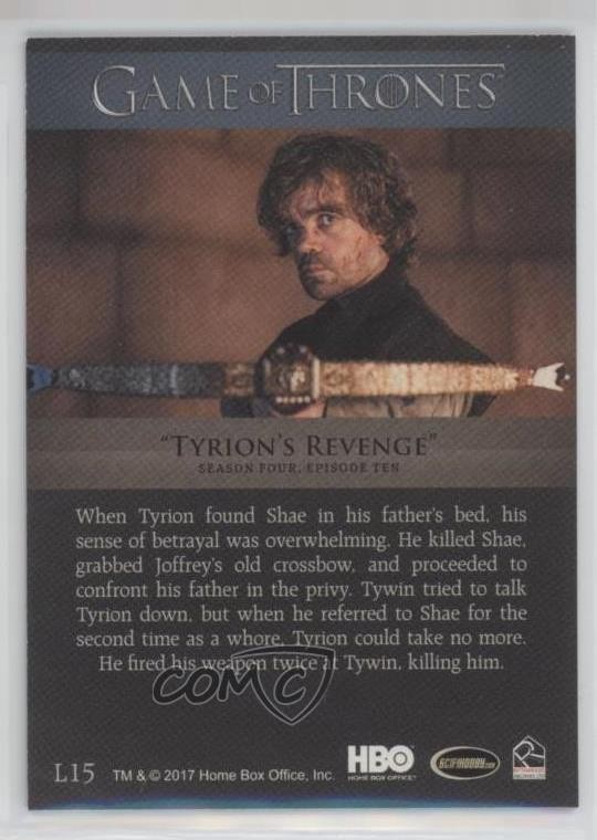 2017 Game of Thrones: Valyrian Steel Lenticular 3-D Tyrion's Revenge #L15 xp6
