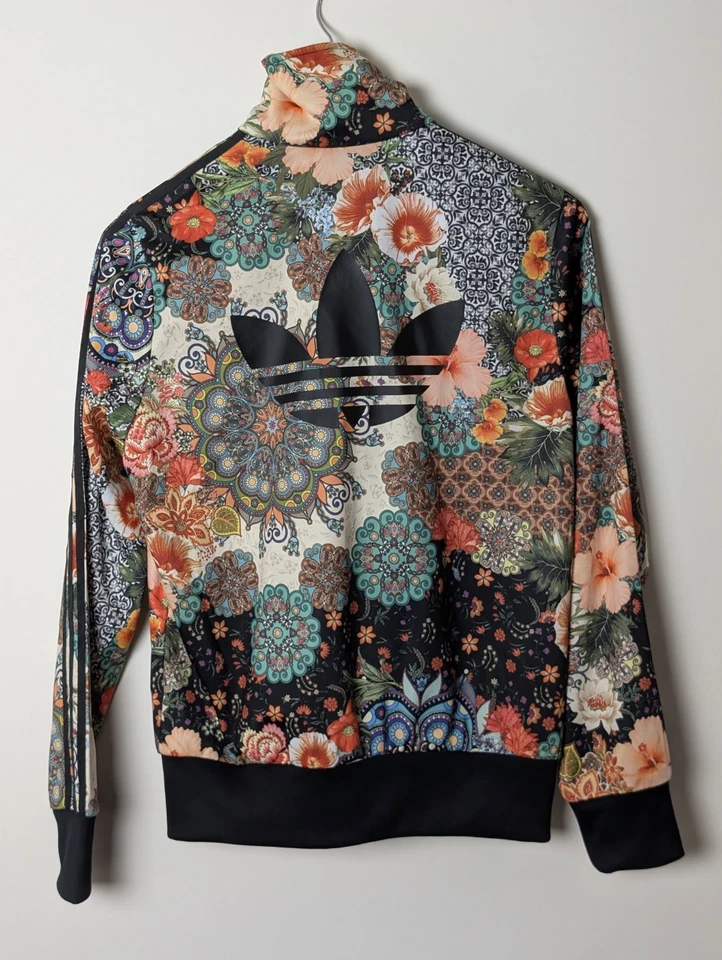 Adidas Originales Jardim A TT Floral Chaqueta de Pista Multicolor L Nueva con Etiquetas Foto 2 de 4
