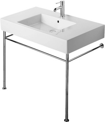 Duravit 0030731000 Height Adjustable Metal Console Vero for 032912, Chrome