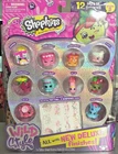 SHOPKINS SEASON 9 ALL WITH NEW DELUXE FINISHES 1 TATTOO SHEET 3" X 2.8"