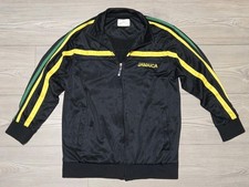 Jamaica Jacket Boys Youth 14-16 Black Full Zip Track Pockets Orro Sportsgear