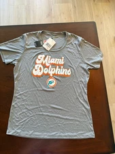 New Era Licensed NFL Team Apparel Miami Dolphins Tee - Womens