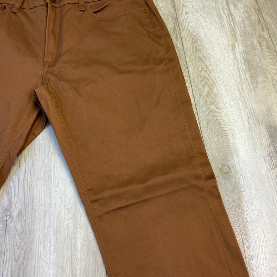 Uniqlo Ultra Stretch Skinny Fit Jeans Mens Large Brown Stretch Drawstring 34x32 thumbnail 2