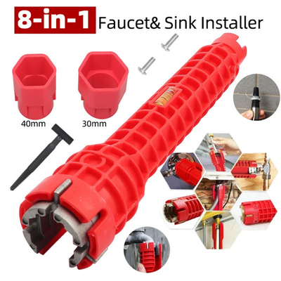 #ad #ad 8 in 1 Faucet Sink Installer Home Multi Tool Pipe Wrench For Plumbers Homeowners $6.89