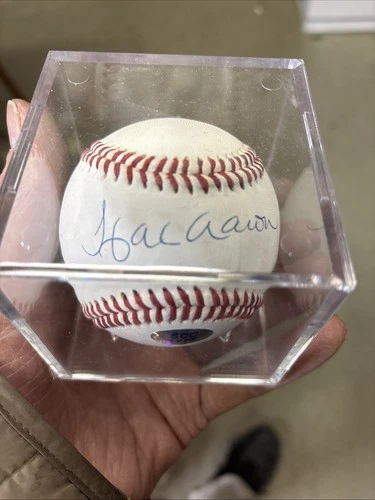 Hank Aaron Signed Baseball