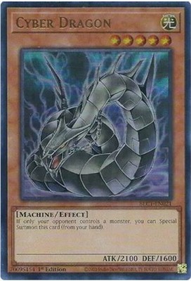 Yu-Gi-Oh Card - BLC1-EN021 - CYBER DRAGON (ultra rare holo) - NM/Mint