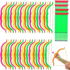 Bow and Arrow Set Plastic Archery Toy Mini Play Bow and Arrow for Boys Girls ...