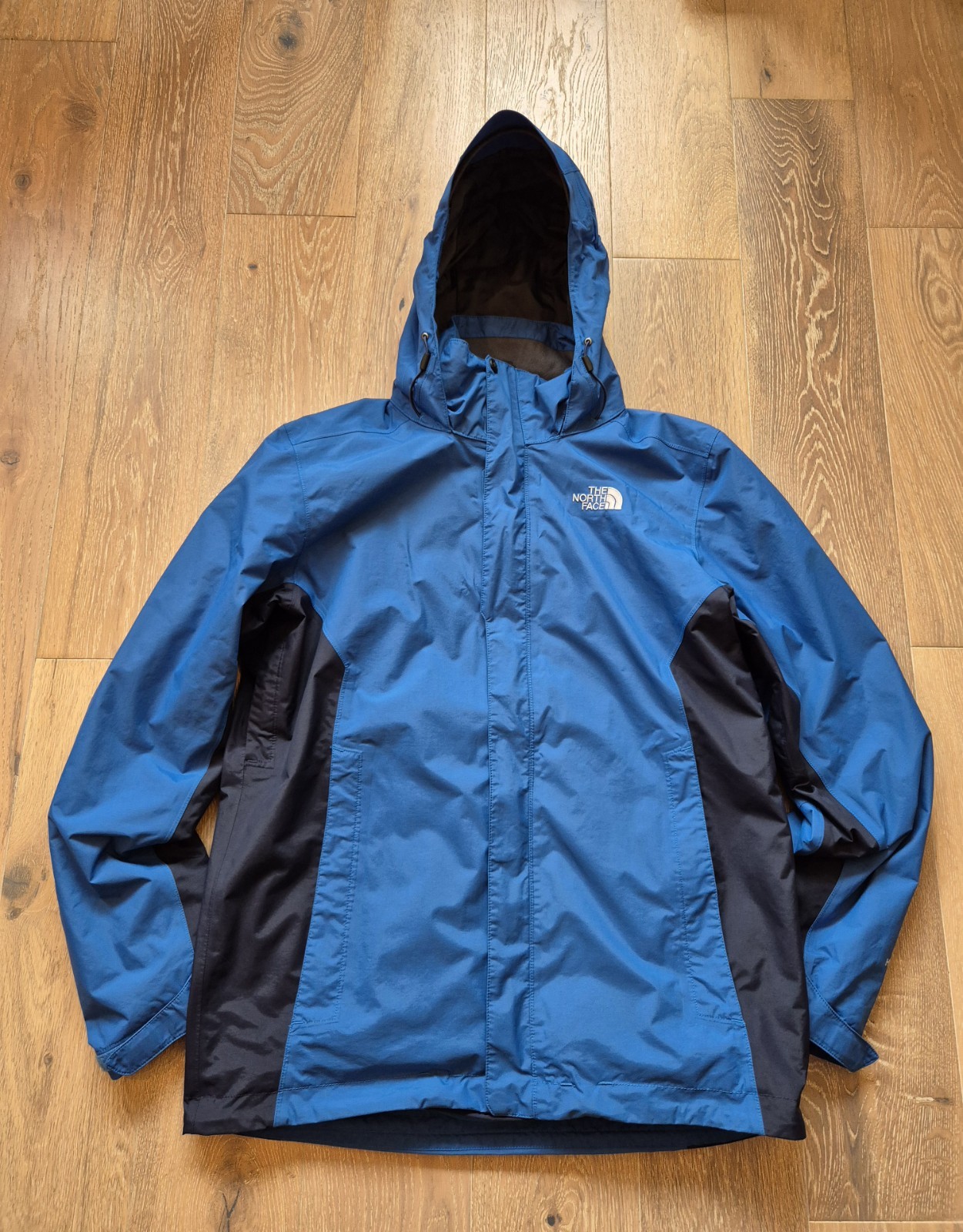 Chaqueta 3 en 1 The North Face Hyvent para hombre azul medio impermeable extraíble polar