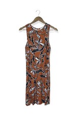 Yumi Kim Sleeveless Floral Midi Dress Tropical Print Size Large