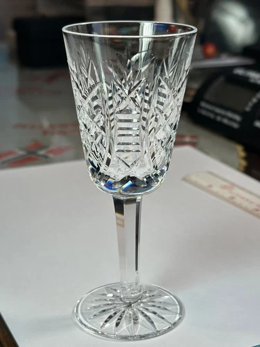VINTAGE WATERFORD CLARE CRYSTAL SHERRY GLASS 5 1/8"  SIGNED  IRELAND Z10