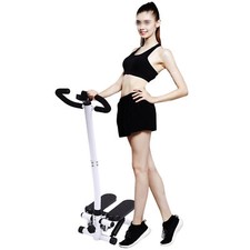 Fitness Stepper Pavimento 150kg/330.69lbs Esercizio in Piedi Macchina per Passi con Manubrio