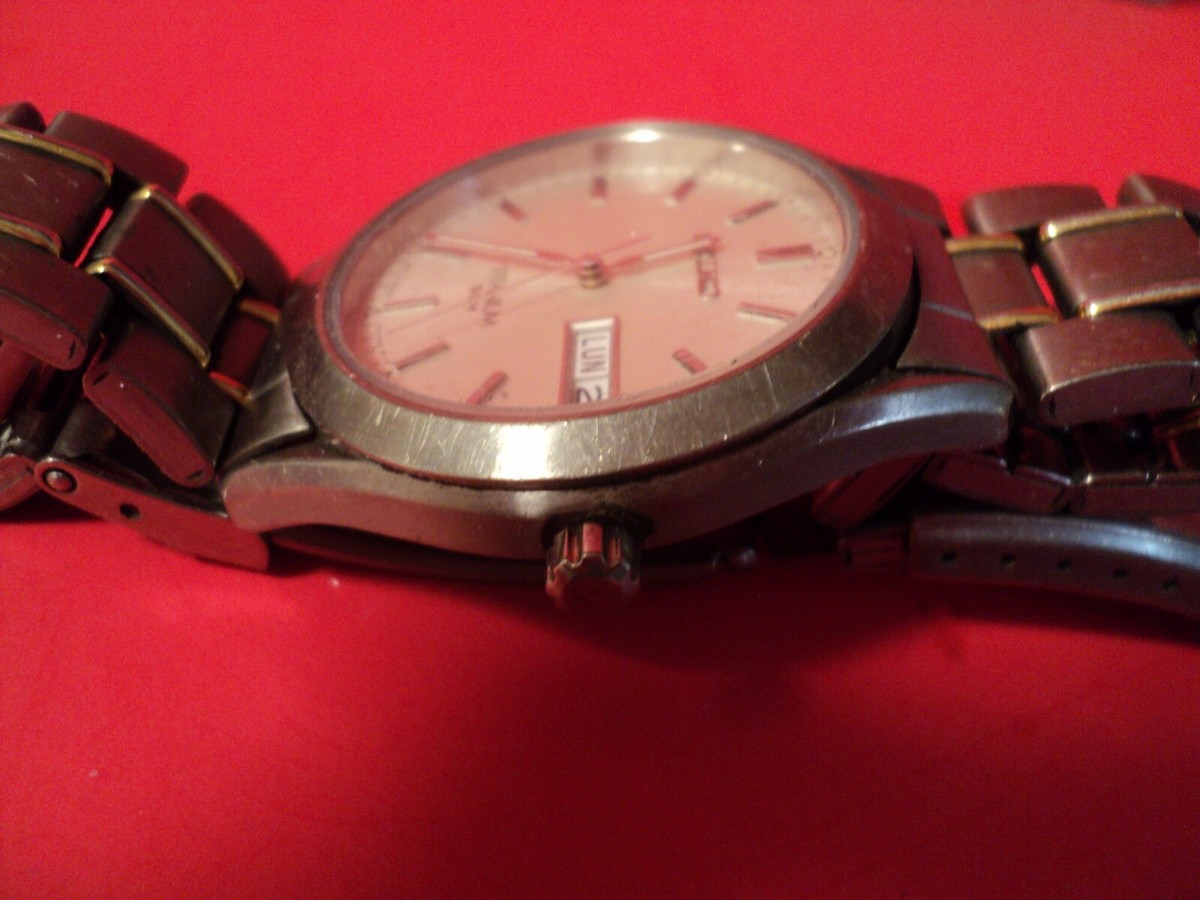 seiko titanium day date watch