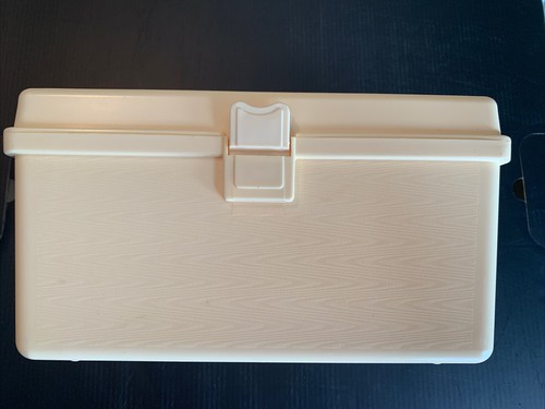 "Caja de costura de plástico Wil-hold Wilson Mfg organizadora de carrito marfil 9 3/4 x 6"" sin bandeja" - Imagen 3 de 15