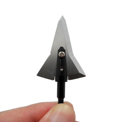 USA Stock 12Pcs Meteor Broadheads Stainless Steel Hunting Arrowheads 125 Grain - Picture 7 of 9