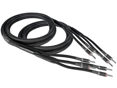 GOLDKABEL GRAND SPEAKER Black Edition, Single-Wire, Lautsprecherkabel, 2 x 3 m