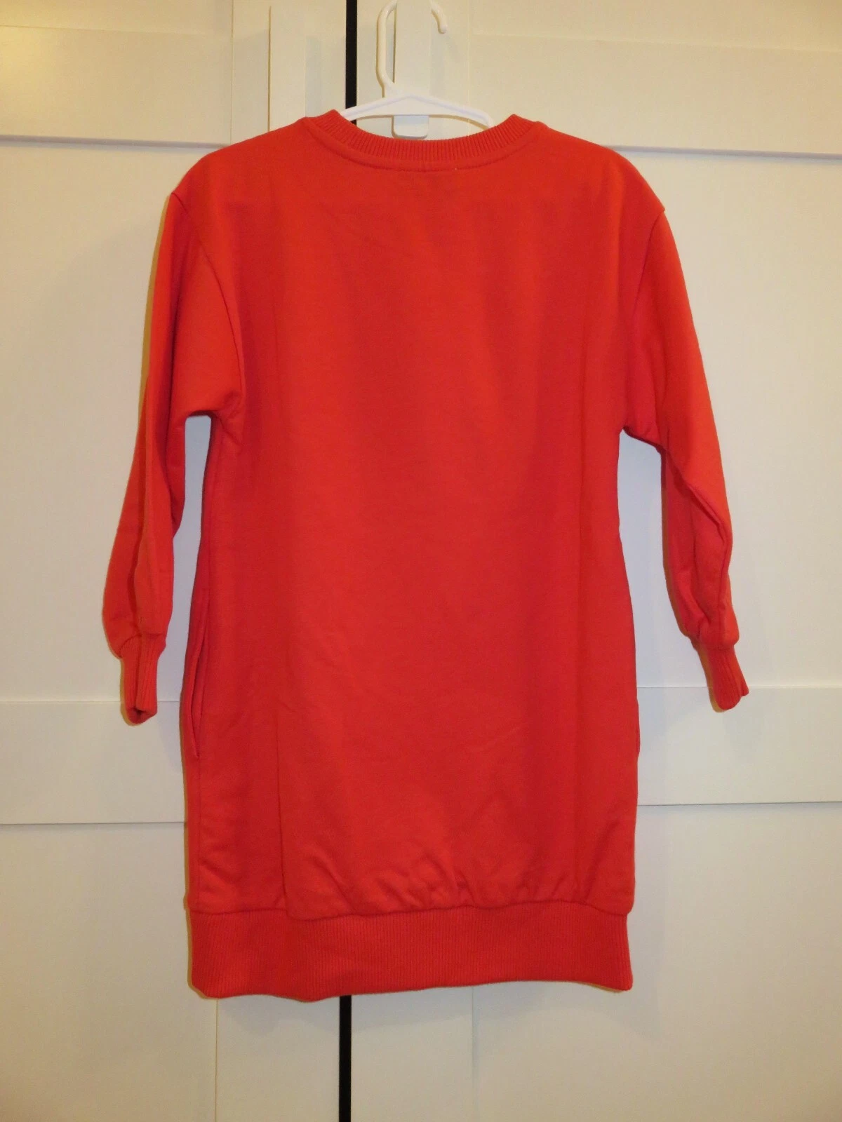 Abito felpa con logo orsacchiotto rosso Moschino taglia 4 5 6 10