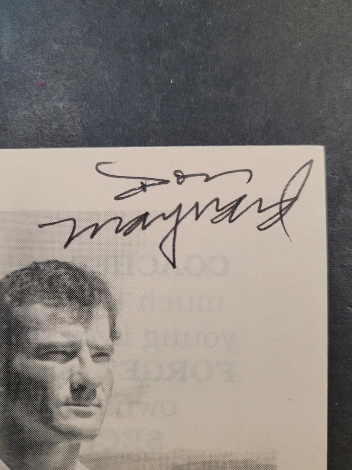 Don Maynard JSA Certified Signed Pamphlet NFL HOF New York Jets - Image 2 of 3