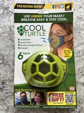  6-Pack COOL TURTLE Face Mask Enhancer - Breathe Easy, Stay Cool, Wash to Reuse