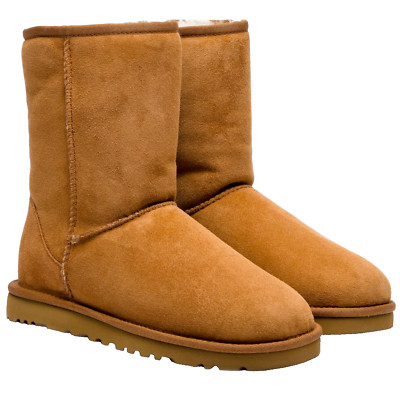 UGG Boots Classic Short Men's Shearling Chestnut Suede Stiefel Schuhe Shoes 42