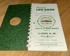 1958 S.S. MONARCH Cruise Book - GENERAL ELECTRIC - R. Cooper Jr. Inc. (54 pages)