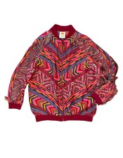 Farm Rio Tropical Fringe Multicolor Jacket Size Xs