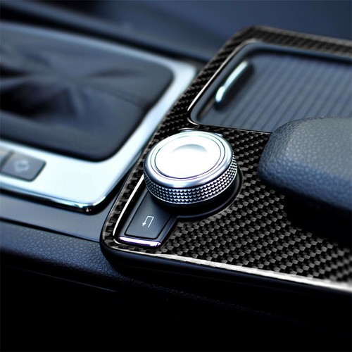 Carbon Fiber Cup Holder Panel Cover Trim For Mercedes Benz C Class E Class W204 - Picture 7 of 13