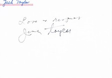 Josh Taylor 1943- genuine autograph signed card 4