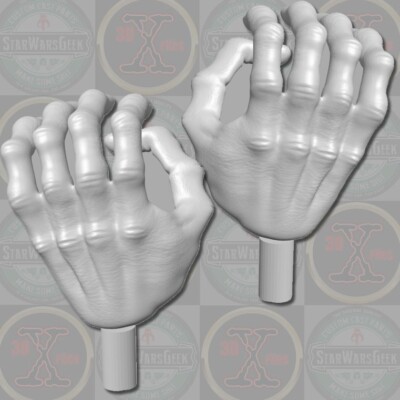 Ellors Madak Duros custom hands v2 for 1:10 1:12 1:18 1:6 Star Wars figures