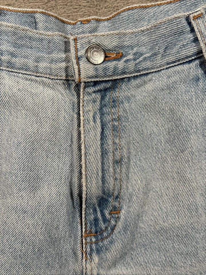 Pantalones cortos de jean VITAGE Gitano Cutoff para mujer 28” azul claro años 90 tiro alto 2” Foto 2 de 4