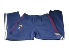 Vintage Y2K Adidas X Cleveland Cavaliers Blue Warm Up Track Joggers Size Large