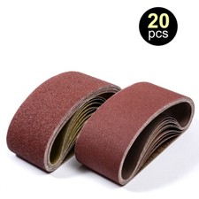 20Pack 3" x 18" Sanding Belt 40 60 80 120 150 240 400 Grit Belt Sander Sandpaper