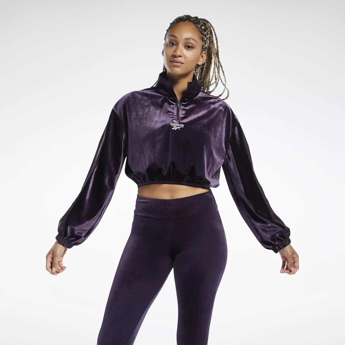 Reebok Classics Velour Crewneck Women's Midnight Shadow Sportswear