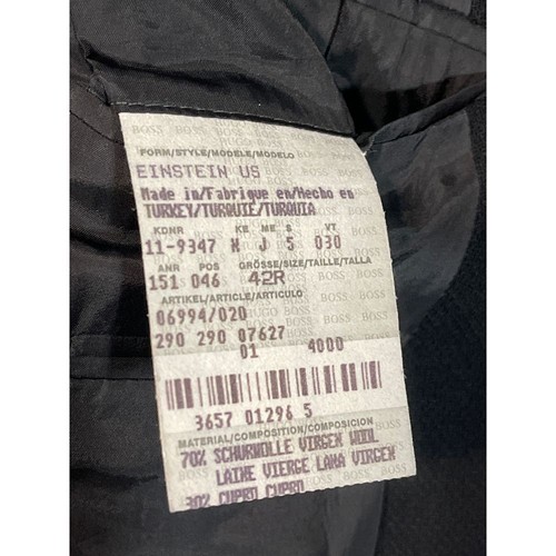 Hugo Boss klassischer schwarzer Blazer Anzug Jacke professionelle formelle Kleidung 42R C-5 - Bild 5 von 9