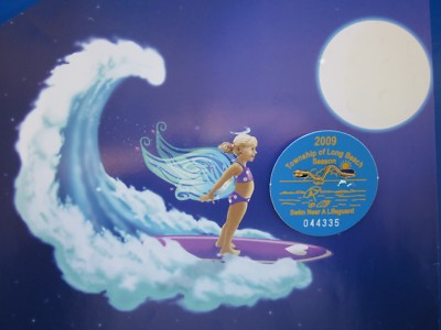 2009 LONG BEACH TOWNSHIP LBI NJ SEASONAL BEACH BADGE/TAG 16