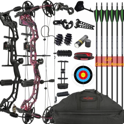 HNZMDY Arco compuesto de tiro con arco 35-70lbs arco deportivo ajustable adulto arco de caza