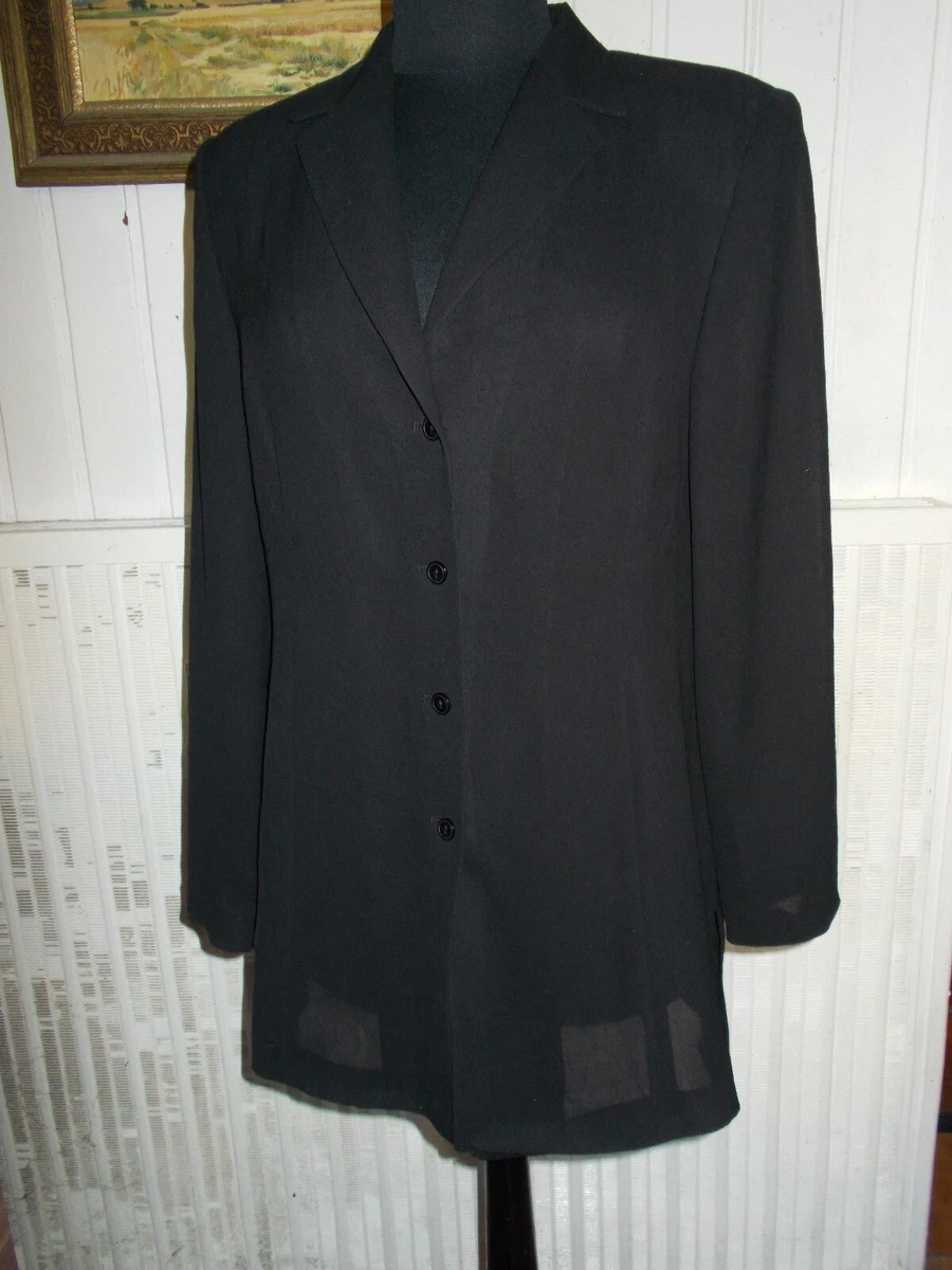 VESTE longue legere transparente UN JOUR AILLEURS 38F 10UK