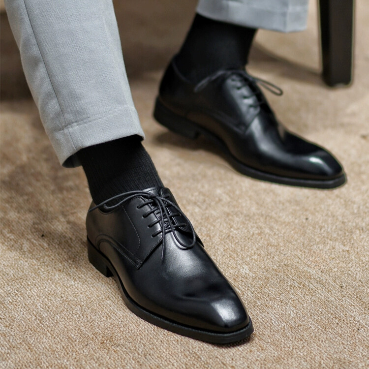 SAOLA Scarpe derby eleganti da lavoro da uomo matrimonio britannico in vera pelle stringate taglia