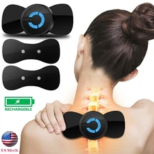Portable EMS Mini Electric Neck Back Massager Cervical Massage Patch Stimulator