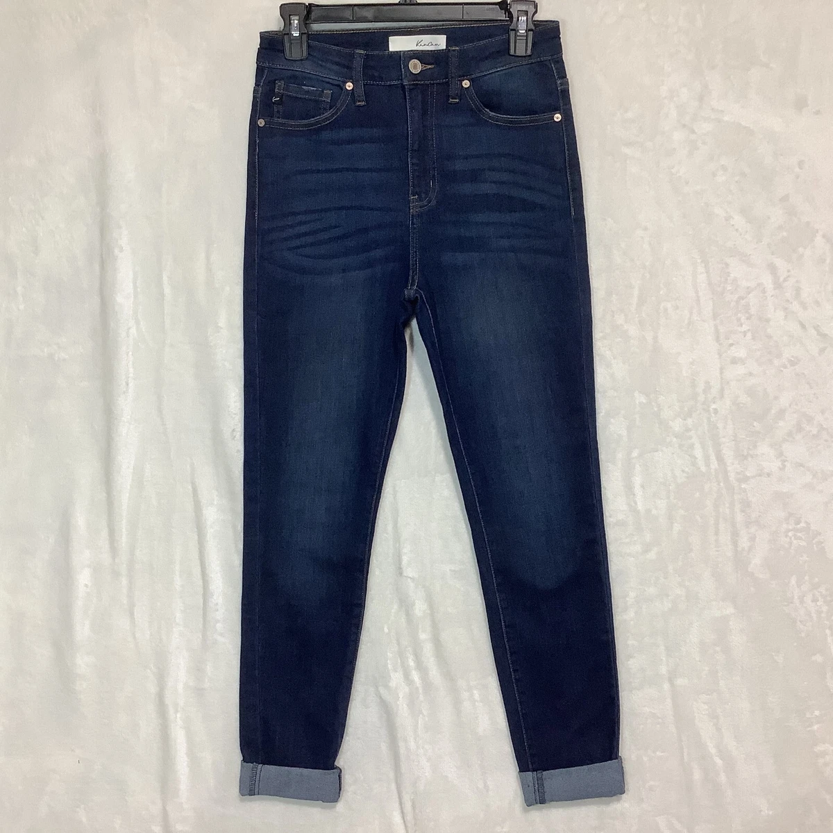 KanCan Women s Jeans Size 5 26 Skinny Mid Rise Jeans stretch rolled cuffed