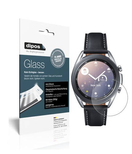 2x Protection pour Samsung Galaxy Watch 3 (45mm) ecrán mat Verre souple Film