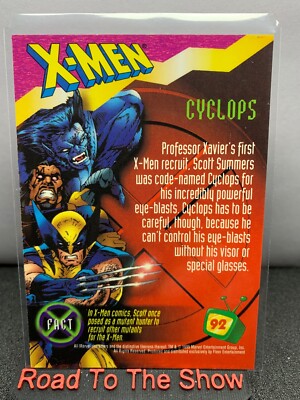 1995 Fleer Ultra Fox Kids Network Cyclops #92 | eBay