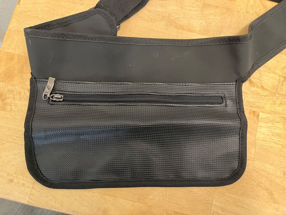 New Black Vinyl Belly Bag