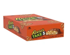 REESE'S Take 5 Peanuts and Chocolate Candy, Bulk Candy, 1.5 oz Bar (18 ct)