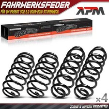 4x Federn Fahrwerksfeder Vorne Hinten für VW Passat 3C2 2.0 2005-2010 Stufenheck