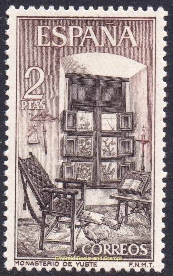 EBS Spain 1964 - Monasteries & Abbeys - Monastery of Yuste - 1578-1580 - MNH** - Image 3 of 4